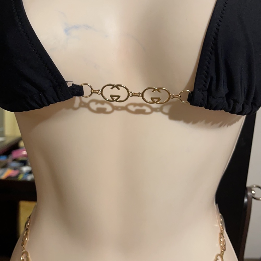 Black Bikini w/gold hardware